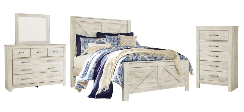 Juego de dormitorio con cama de paneles Bellaby Crossbuck