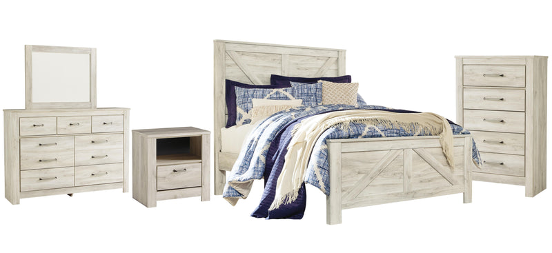 Juego de dormitorio con cama de paneles Bellaby Crossbuck