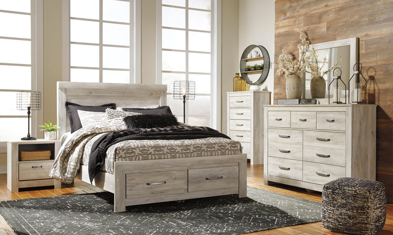 Cama de plataforma Bellaby con 2 cajones de almacenamiento