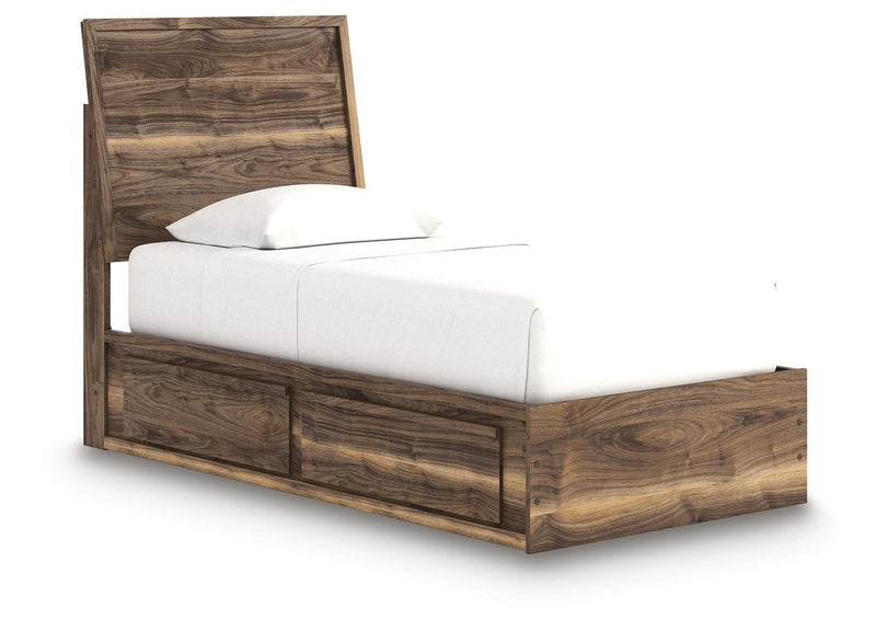 Cama con paneles y almacenaje Zadilyn