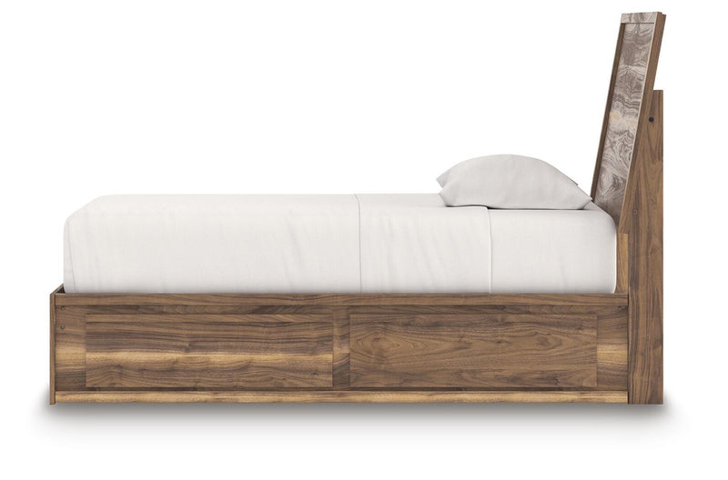 Cama con paneles y almacenaje Zadilyn