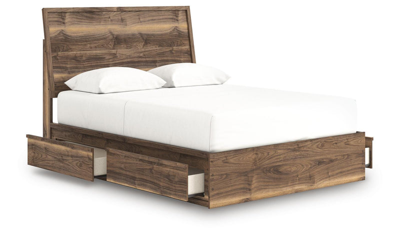 Cama con paneles y almacenaje Zadilyn