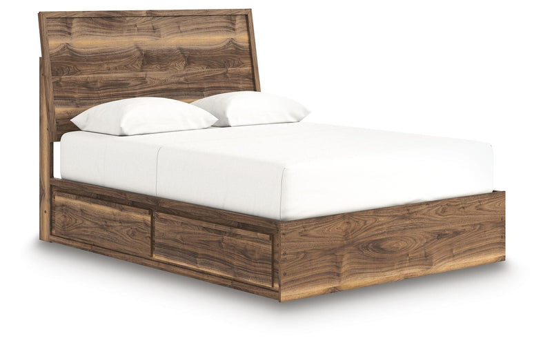 Cama con paneles y almacenaje Zadilyn