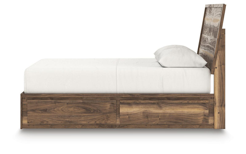 Cama con paneles y almacenaje Zadilyn
