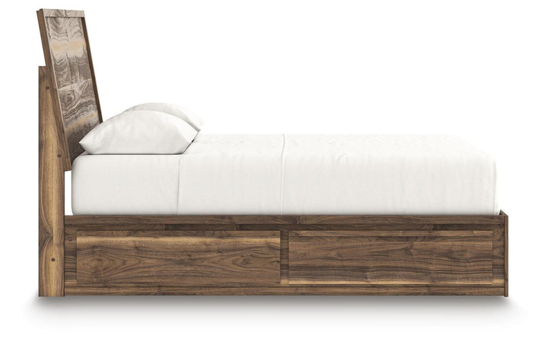 Cama con paneles y almacenaje Zadilyn