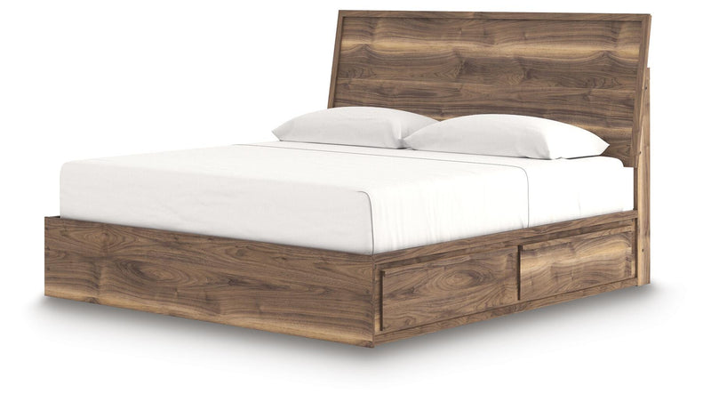 Cama con paneles y almacenaje Zadilyn