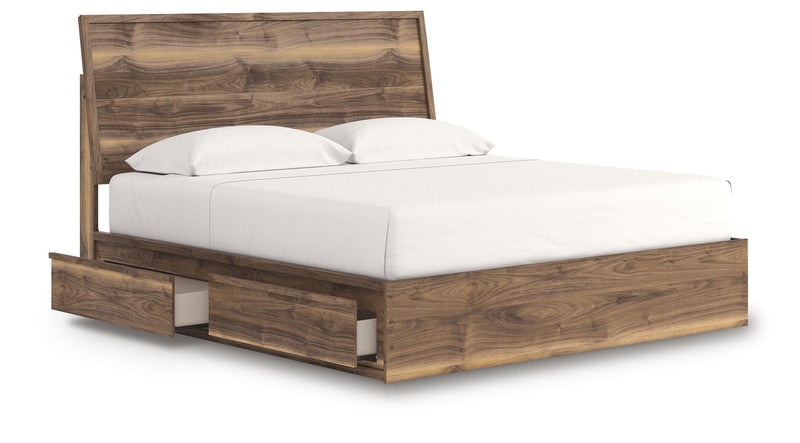 Cama con paneles y almacenaje Zadilyn