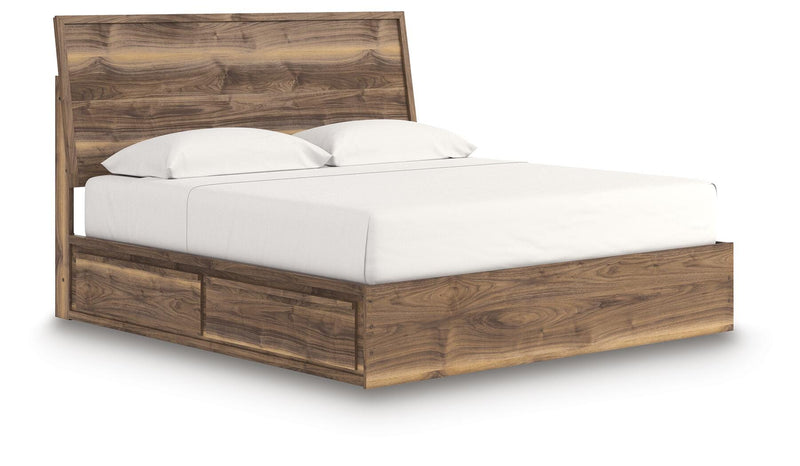 Cama con paneles y almacenaje Zadilyn