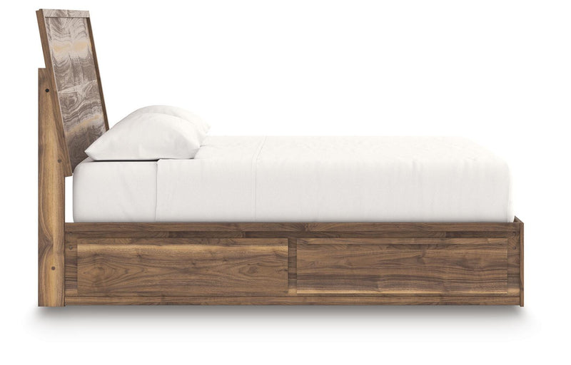 Cama con paneles y almacenaje Zadilyn