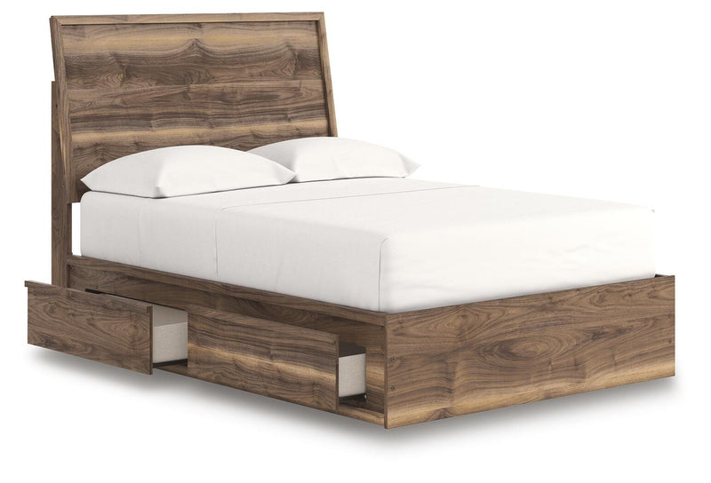 Cama con paneles y almacenaje Zadilyn