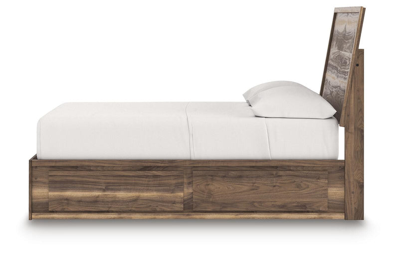 Cama con paneles y almacenaje Zadilyn