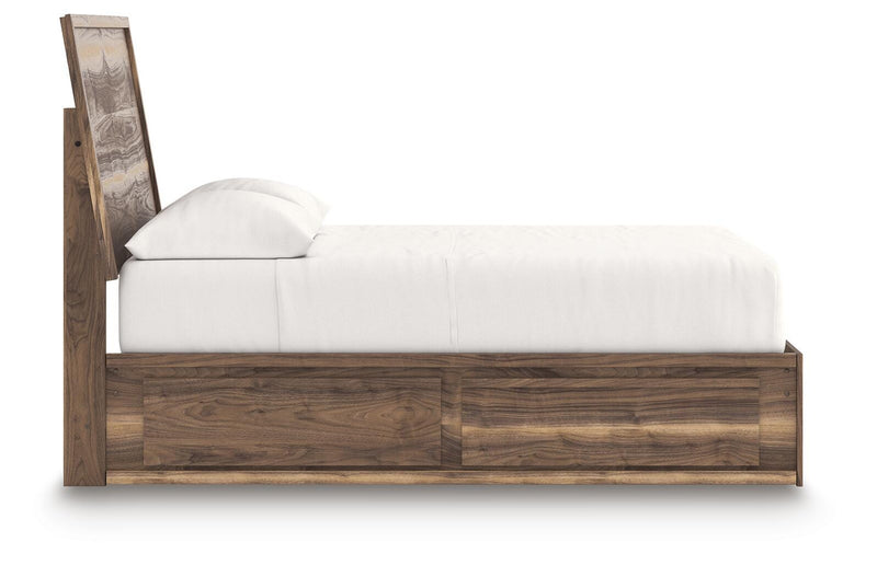 Cama con paneles y almacenaje Zadilyn