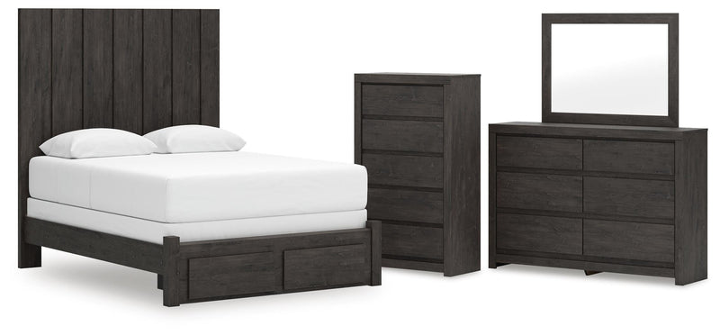 Dormitorio Fraluna Panel Storage Bed