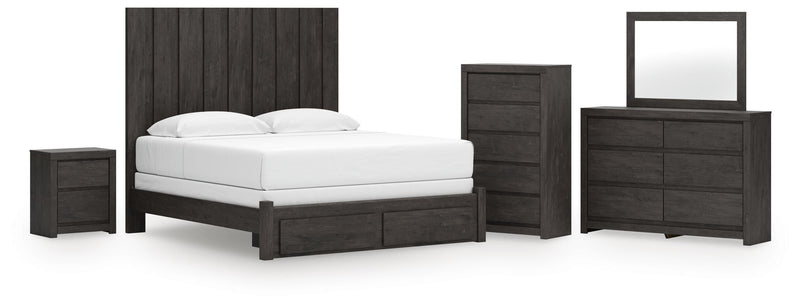 Dormitorio Fraluna Panel Storage Bed