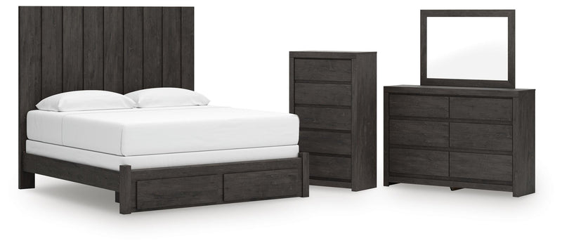 Dormitorio Fraluna Panel Storage Bed
