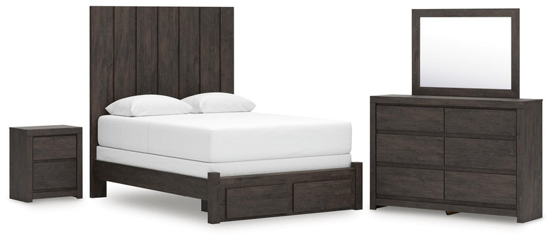 Dormitorio Fraluna Panel Storage Bed