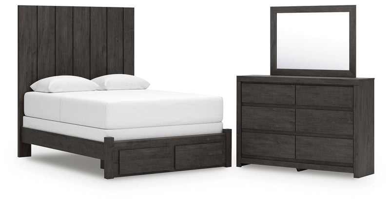 Dormitorio Fraluna Panel Storage Bed