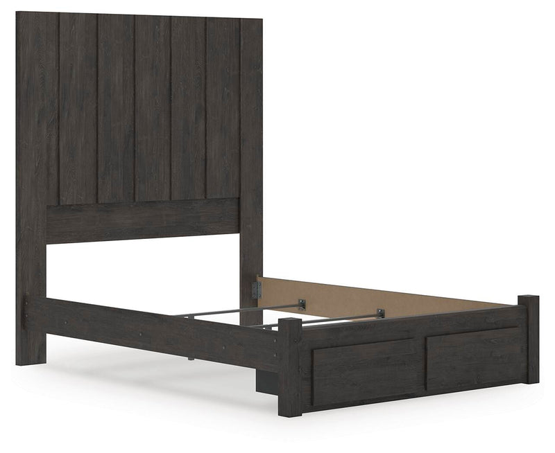 Cama con almacenaje en el cabecero Parlayon