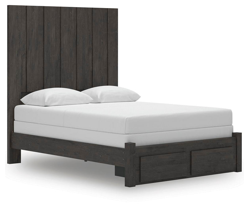 Cama con almacenaje en el cabecero Parlayon