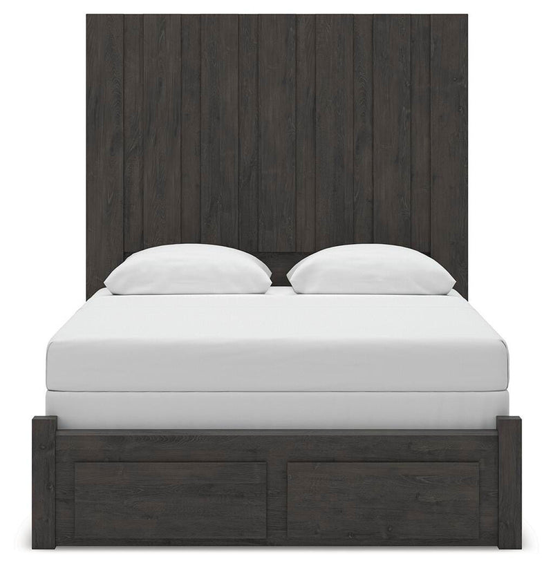 Cama con almacenaje en el cabecero Parlayon