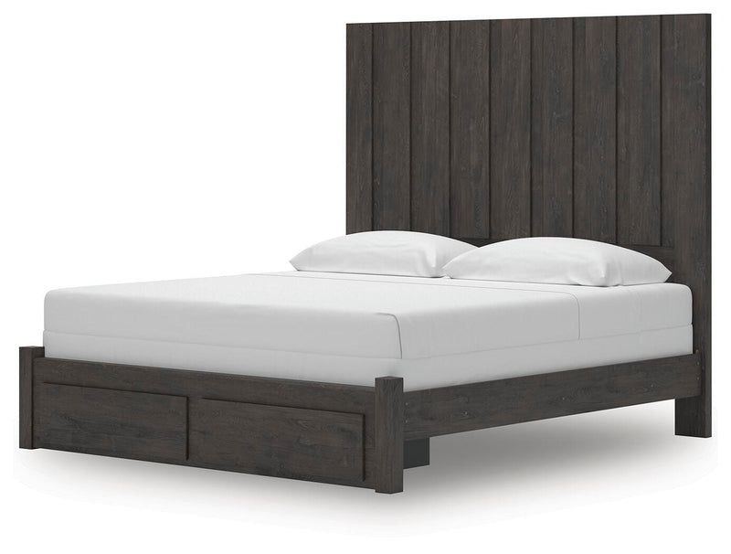 Cama con almacenaje en el cabecero Parlayon