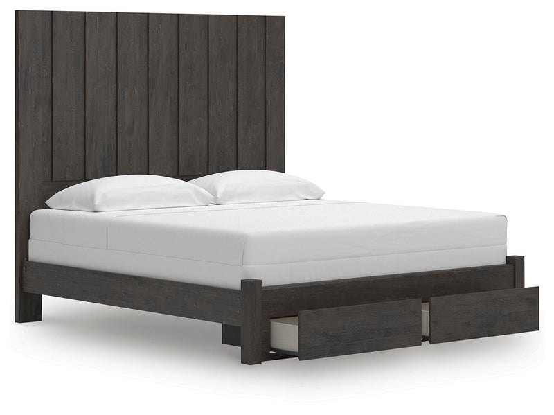 Cama con almacenaje en el cabecero Parlayon