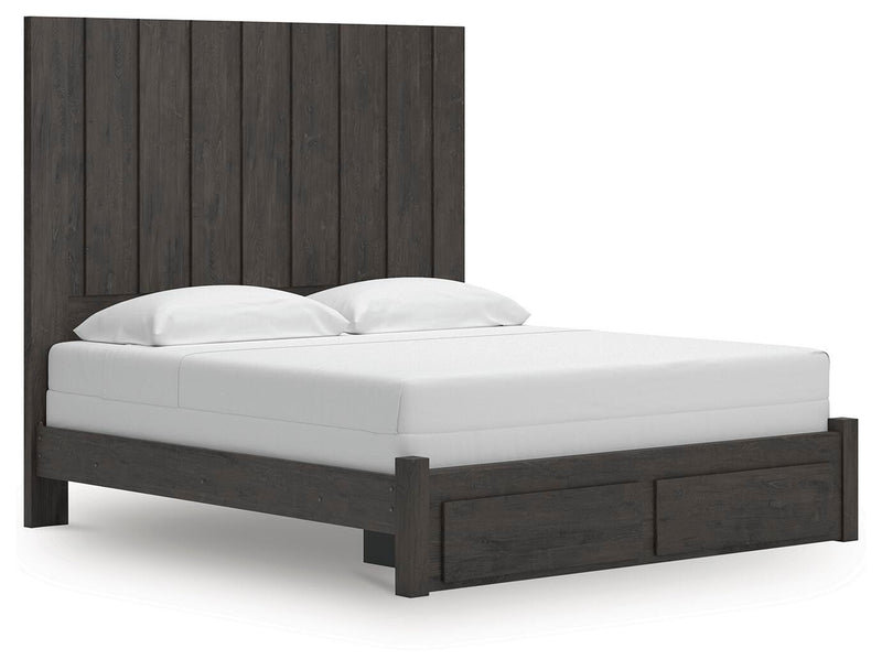 Cama con almacenaje en el cabecero Parlayon