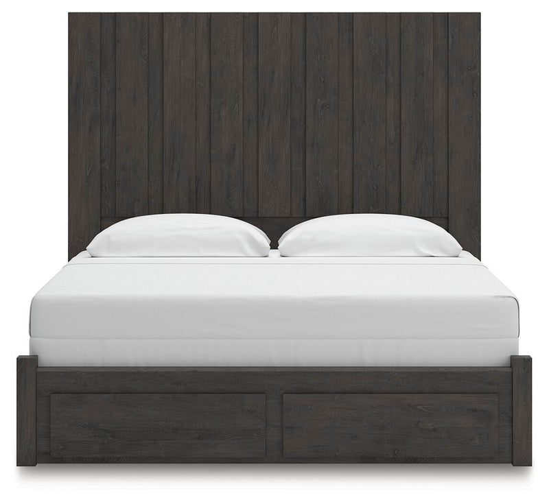 Cama con almacenaje en el cabecero Parlayon