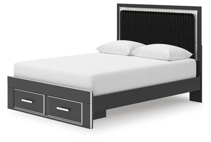 Birmonton Upholstered Panel Storage Bed