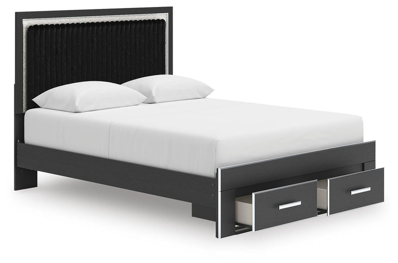 Birmonton Upholstered Panel Storage Bed