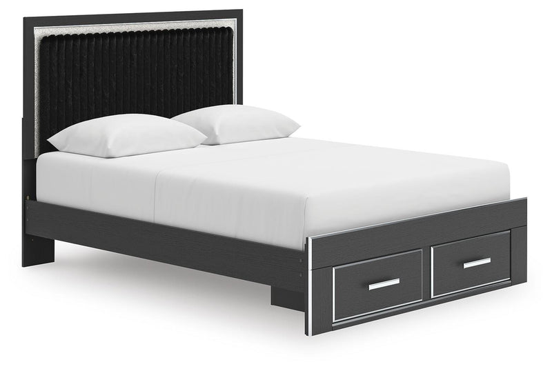 Birmonton Upholstered Panel Storage Bed
