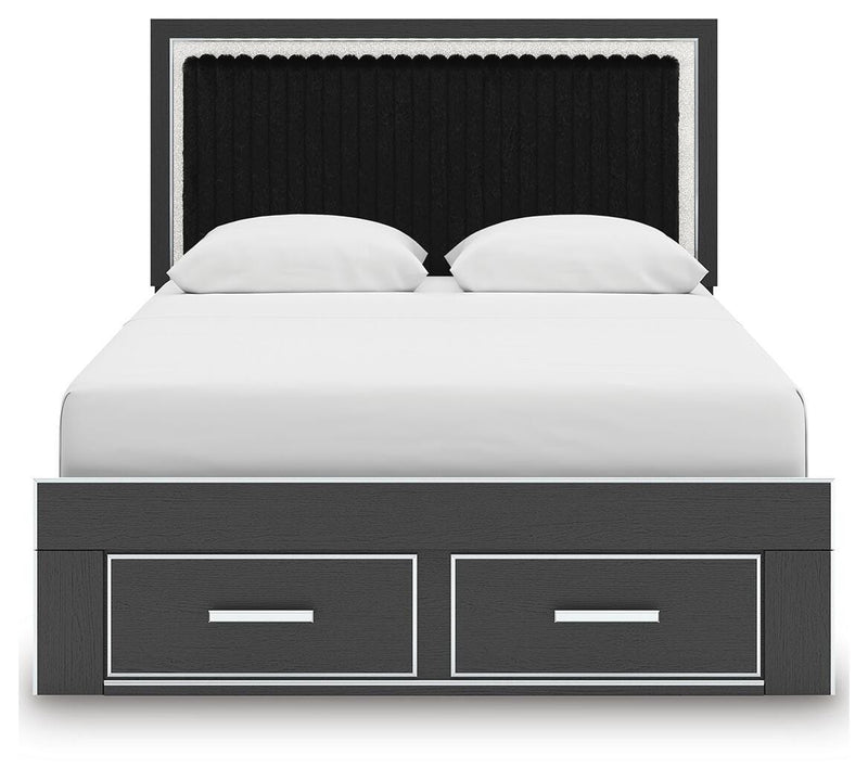 Birmonton Upholstered Panel Storage Bed