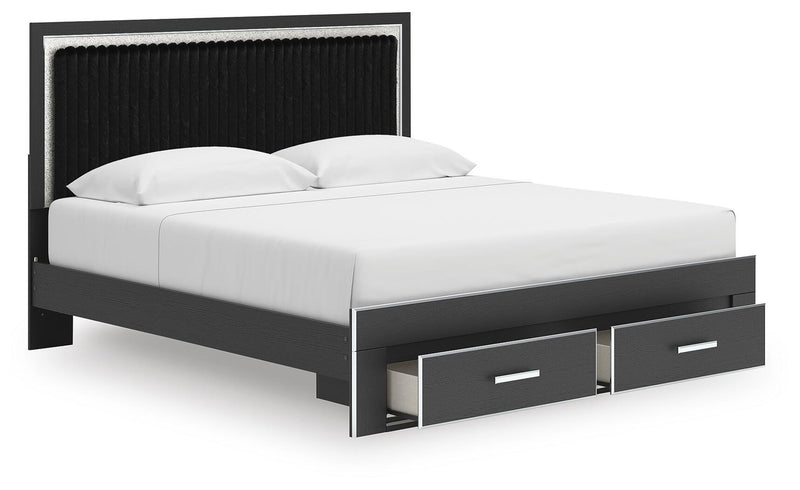 Birmonton Upholstered Panel Storage Bed