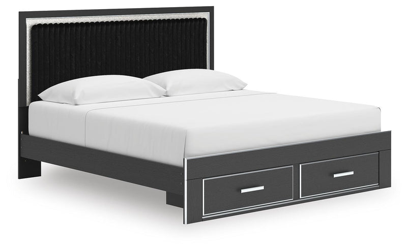 Birmonton Upholstered Panel Storage Bed