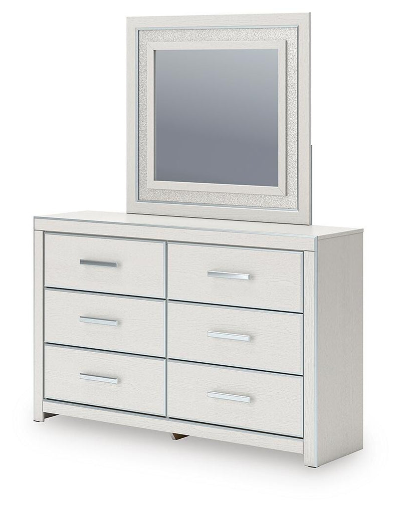 Juego de dormitorio Zuraleus con cama de plataforma tapizada