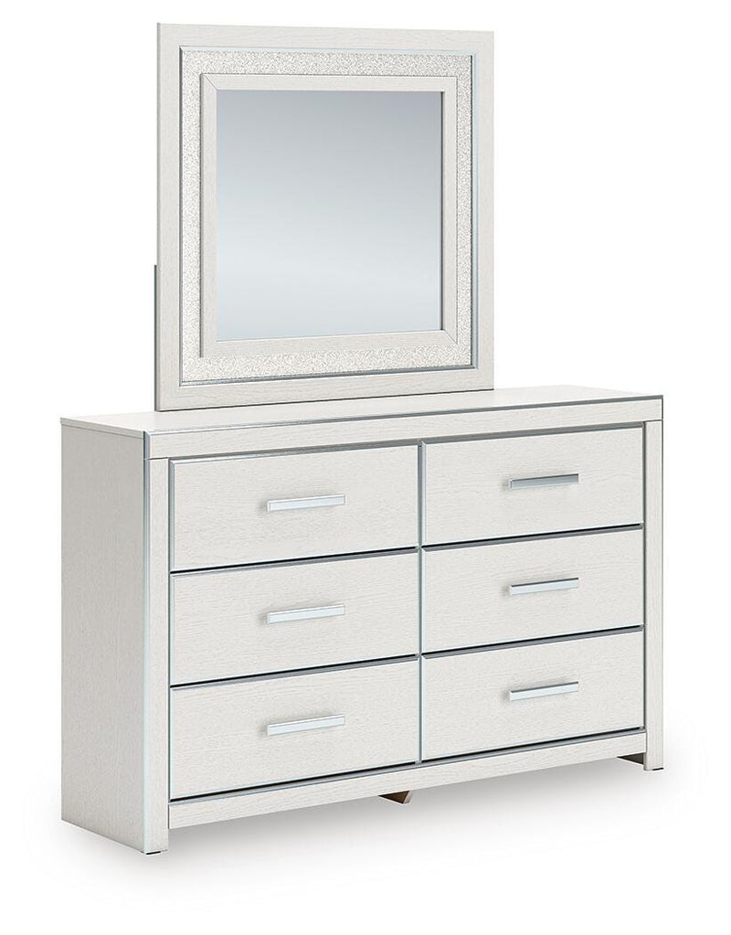 Juego de dormitorio Zuraleus con cama de plataforma tapizada