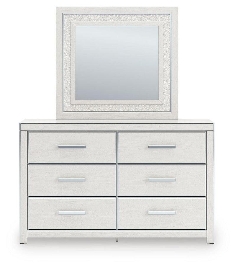 Juego de dormitorio Zuraleus con cama de plataforma tapizada