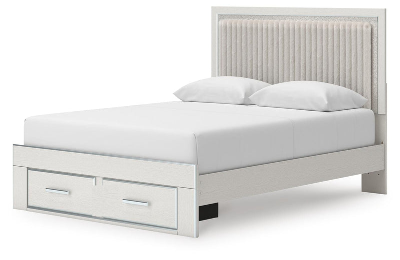 Birmonton Upholstered Panel Platform Storage Bed