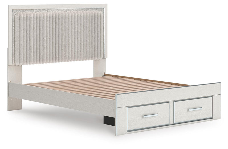 Birmonton Upholstered Panel Platform Storage Bed