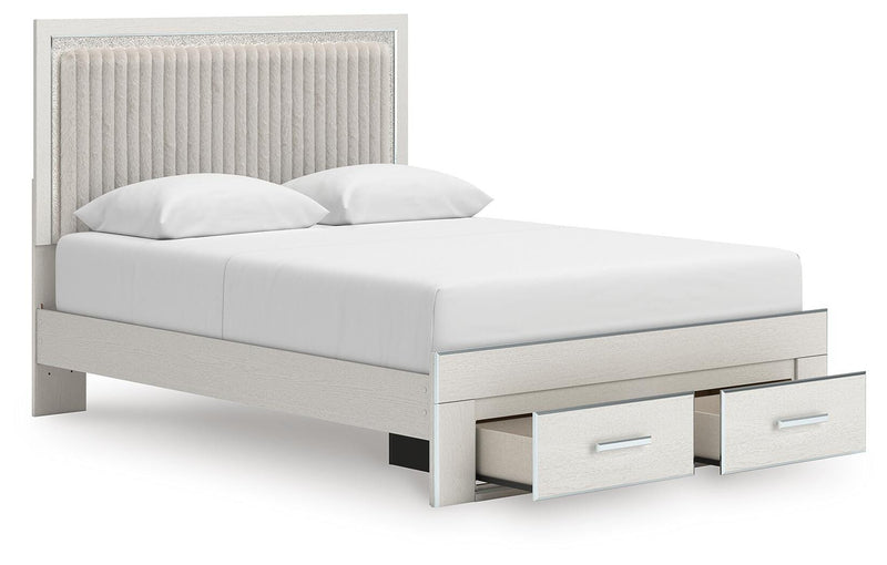 Birmonton Upholstered Panel Platform Storage Bed