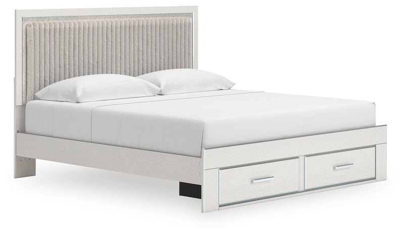 Birmonton Upholstered Panel Platform Storage Bed