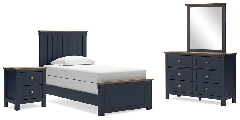 Juego de dormitorio Landocken con cama de paneles