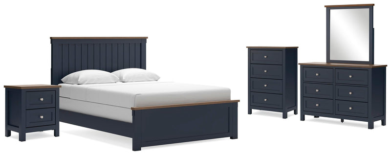 Juego de dormitorio Landocken con cama de paneles