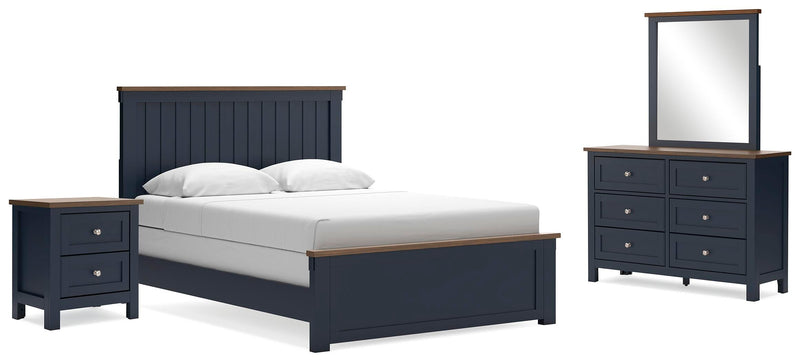 Juego de dormitorio Landocken con cama de paneles