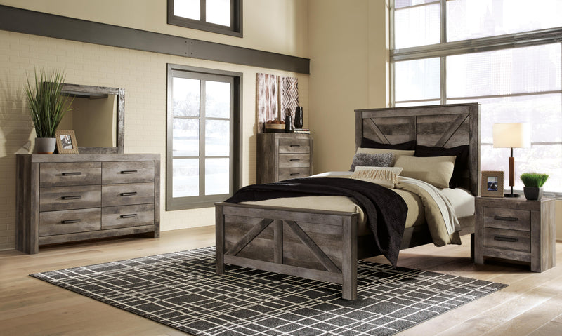 Wynnlow Crossbuck Panel Bed Bedroom Set