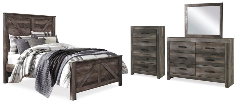 Wynnlow Crossbuck Panel Bed Bedroom Set