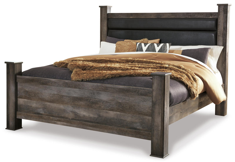Juego de dormitorio con cama de cuatro postes Wynnlow