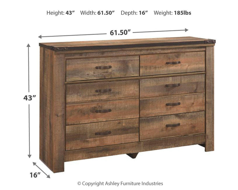 Trinell Panel Headboard Bed Bedroom Set