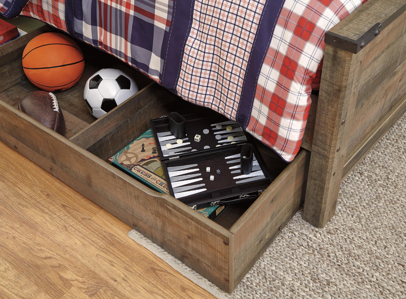 Trinell Bookcase Bed with Storage