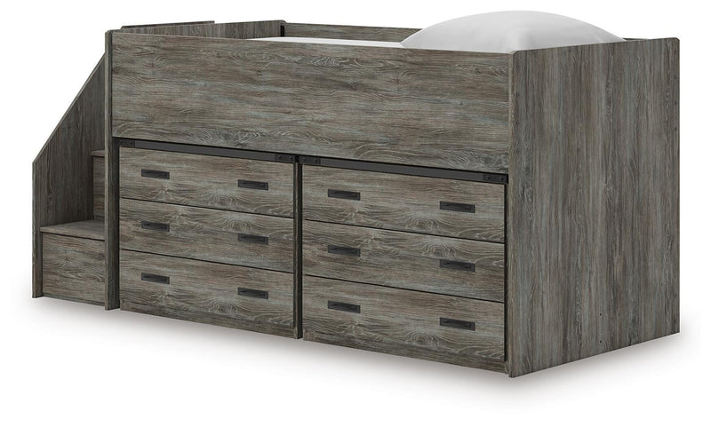 Frandern Twin Loft Bed with Drawer Storage